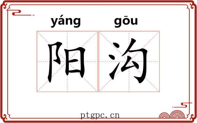 阳沟 阳沟