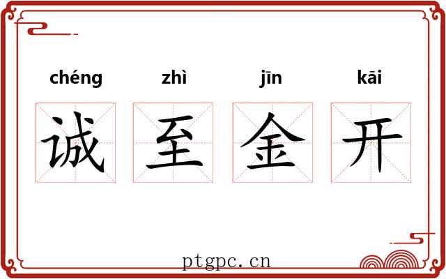 诚至金开