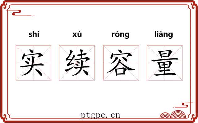 实续容量 实续容量