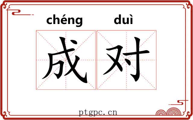 成对 成对