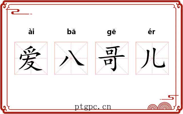 爱八哥儿 爱八哥儿