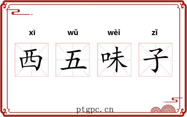 西五味子 西五味子