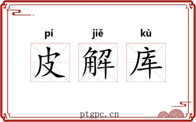 皮解库 皮解库