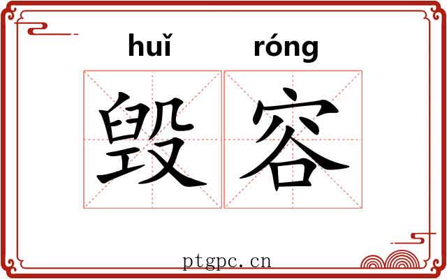 毁容