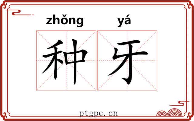 种牙 种牙