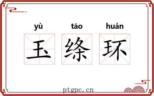玉绦环 玉绦环