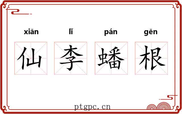 仙李蟠根