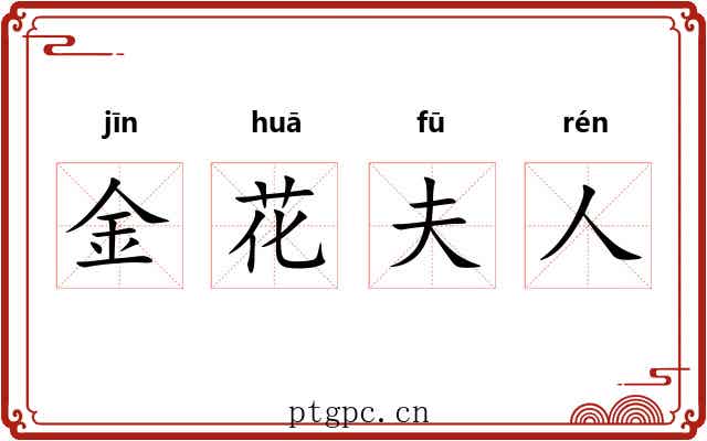 金花夫人 金花夫人
