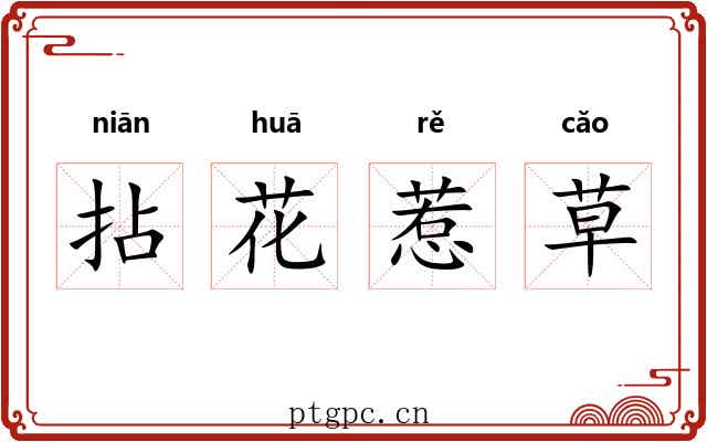 拈花惹草 拈花惹草