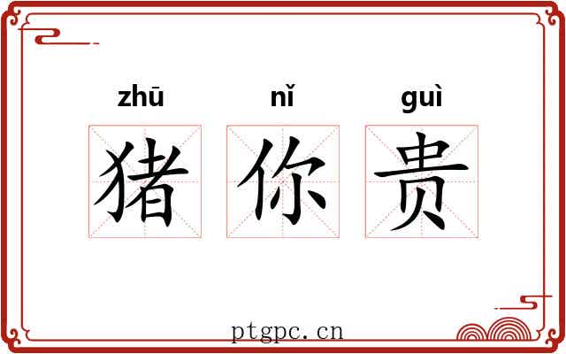 猪你贵 猪你贵