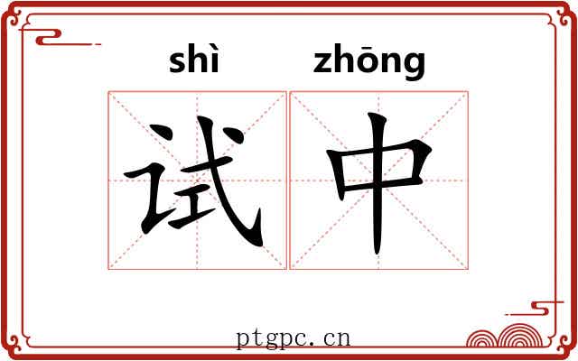 试中 试中