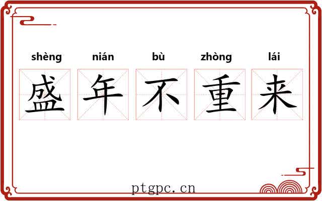 盛年不重来 盛年不重来