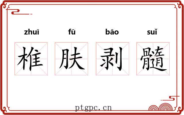 椎肤剥髓