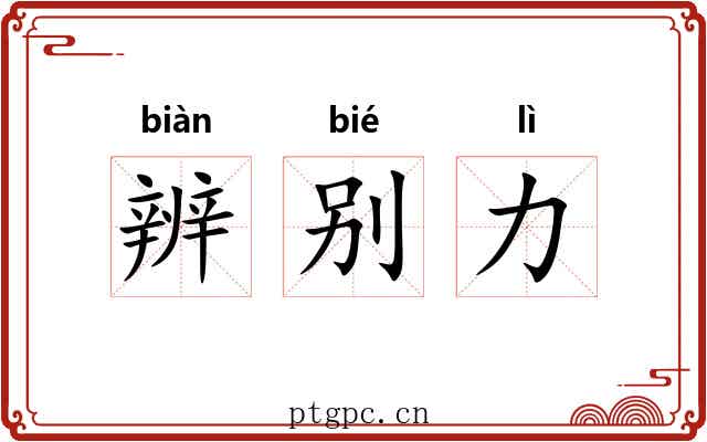 辨别力 辨别力