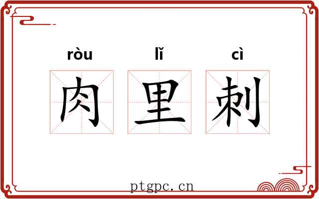 肉里刺 肉里刺
