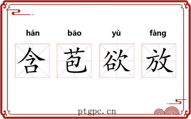 含苞欲放 含苞欲放