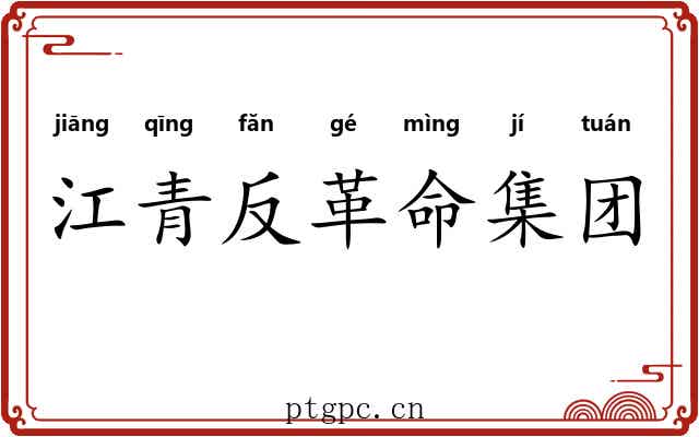江青反革命集团 江青反革命集团
