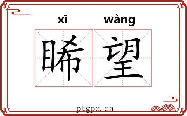 睎望