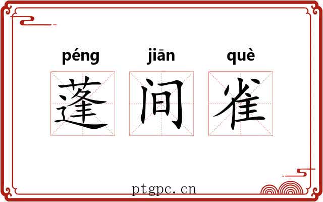蓬间雀 蓬间雀