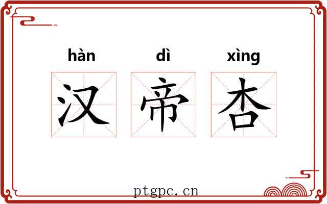 汉帝杏