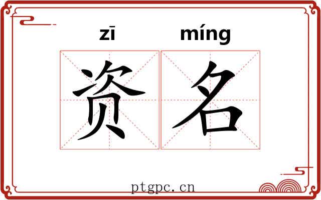 资名