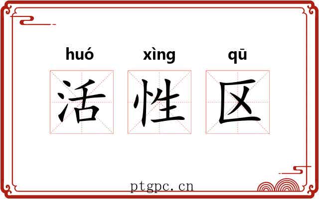 活性区 活性区