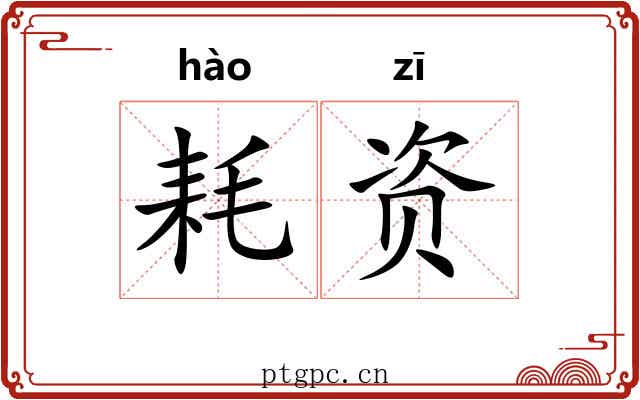 耗资