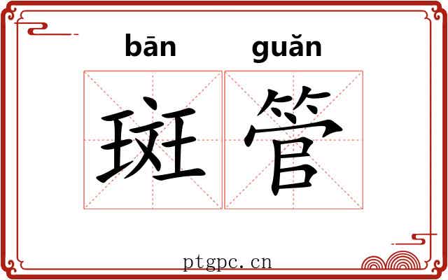 斑管