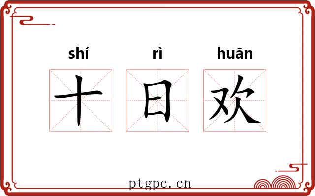 十日欢 十日欢