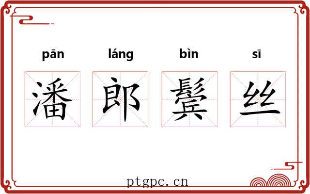 潘郎鬓丝 潘郎鬓丝