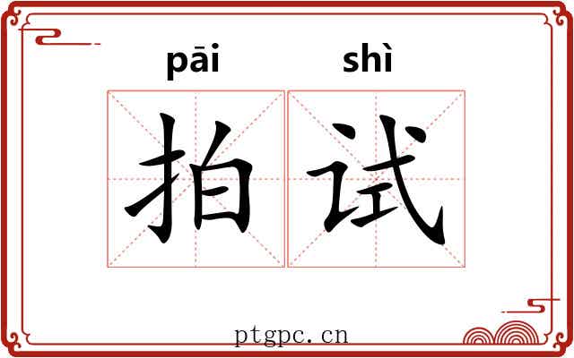 拍试