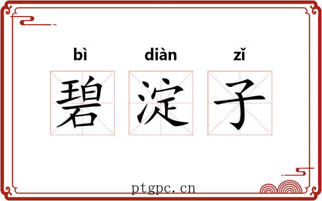 碧淀子 碧淀子