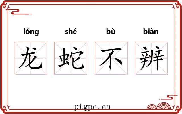 龙蛇不辨 龙蛇不辨