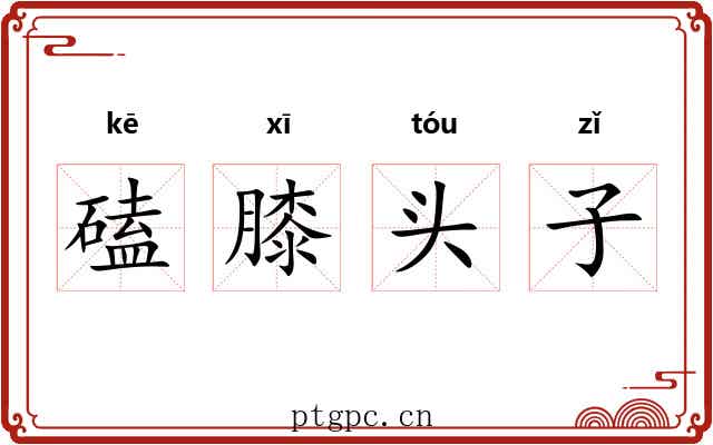 磕膝头子 磕膝头子