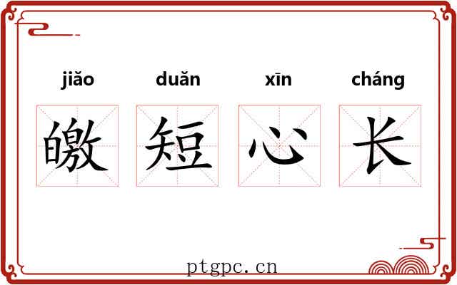 皦短心长 皦短心长