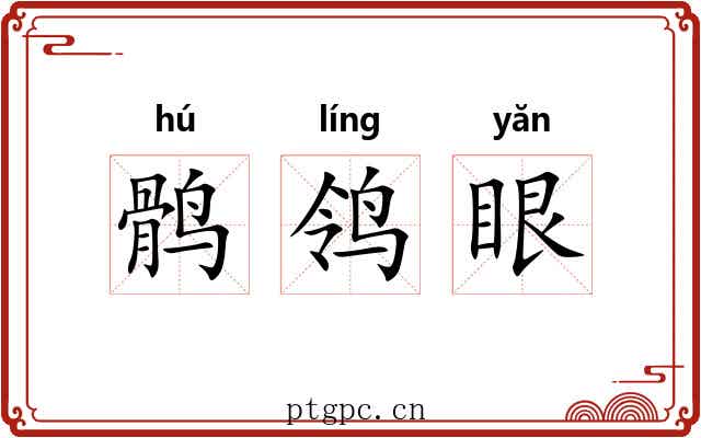 鹘鸰眼