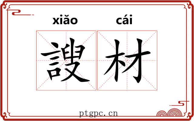 謏材
