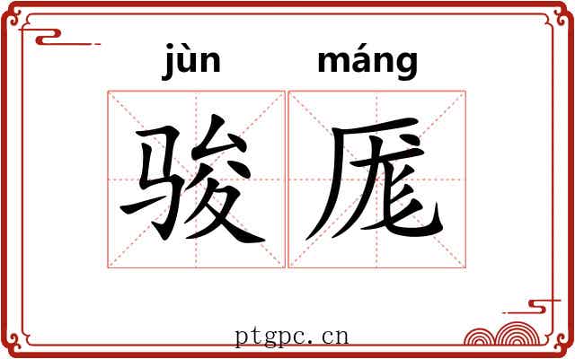 骏厖