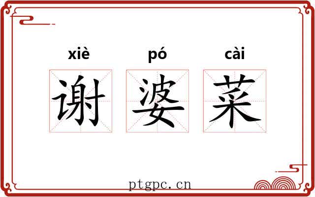 谢婆菜 谢婆菜