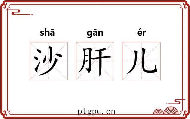 沙肝儿 沙肝儿