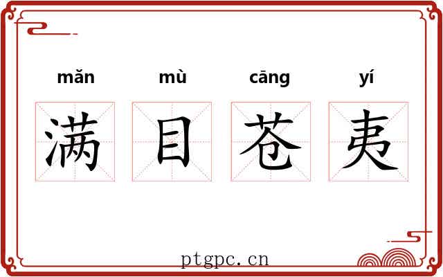 满目苍夷 满目苍夷