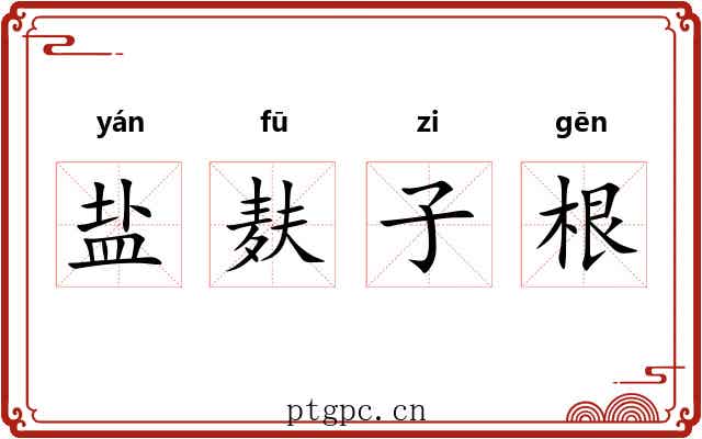 盐麸子根 盐麸子根