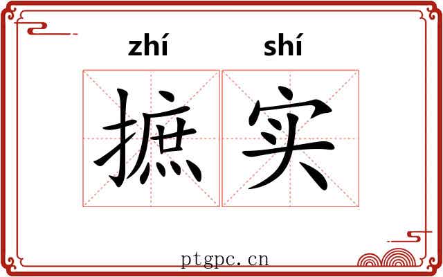 摭实
