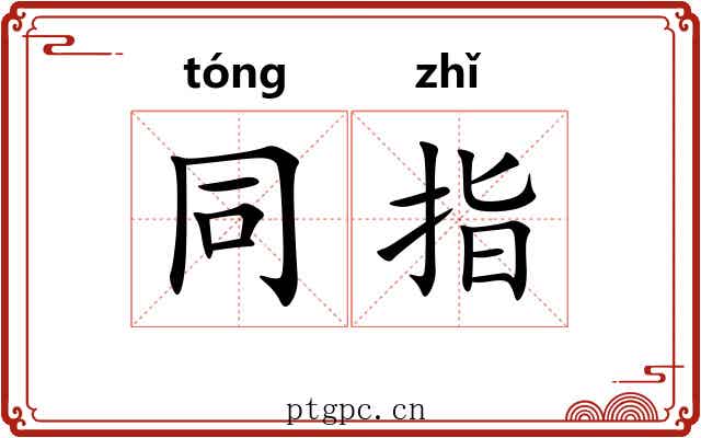 同指