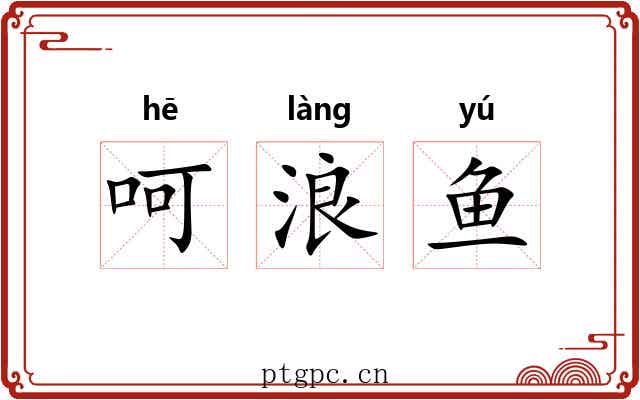 呵浪鱼 呵浪鱼