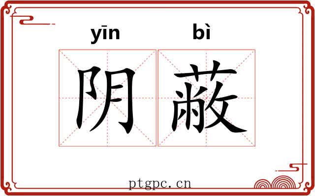 阴蔽