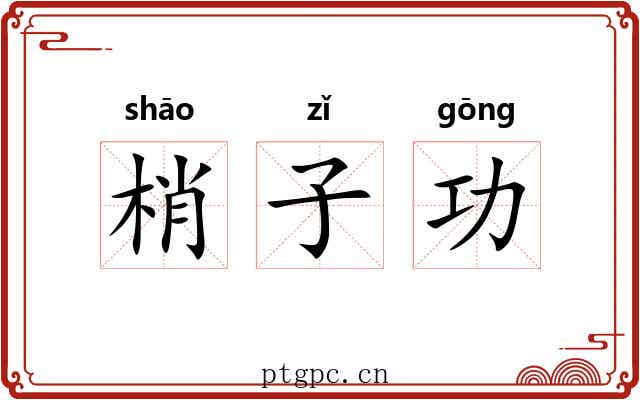 梢子功