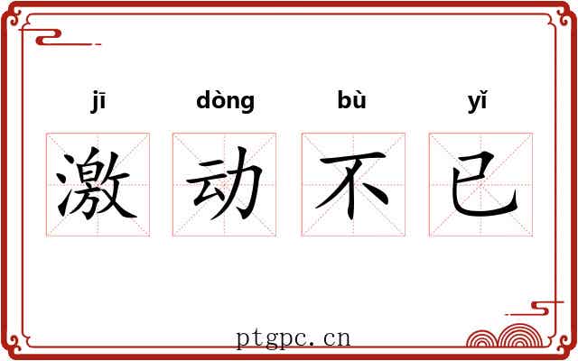 激动不已