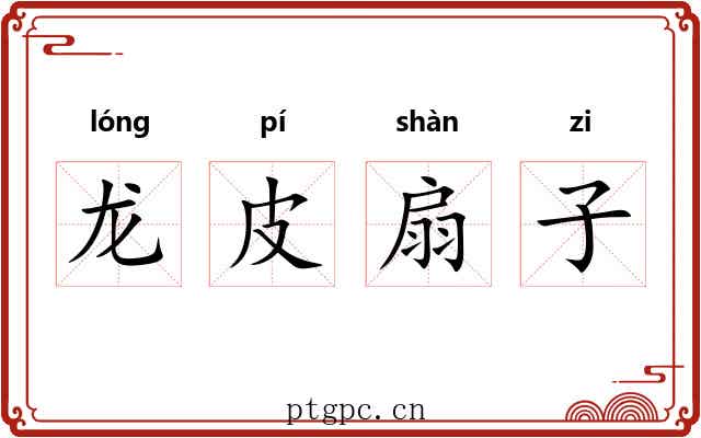 龙皮扇子 龙皮扇子
