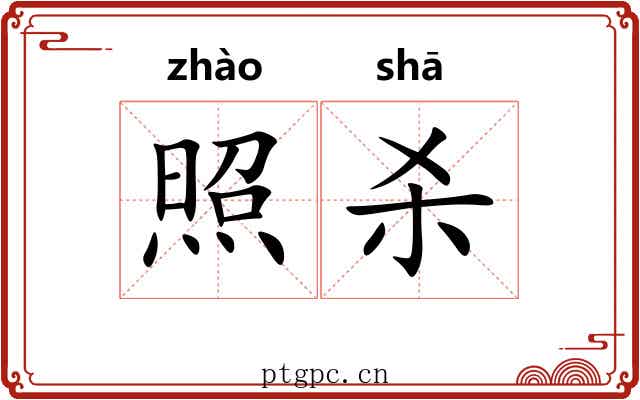 照杀